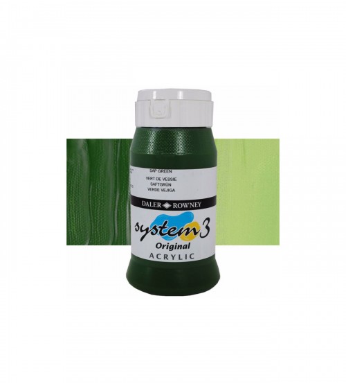 Daler Rowney System3 500 ml Akrilik Boya 375 Sap Green 